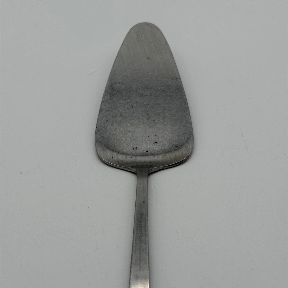 Cambridge Stainless Steel Japan Pie Cake Server Floral Scroll Handle Vintage